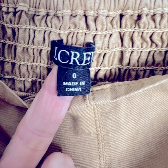 J.Crew Pleated A-Line Chino Dress In Khaki Tan Cotton Preppy Schoolgirl Size 0 - Picture 11 of 12